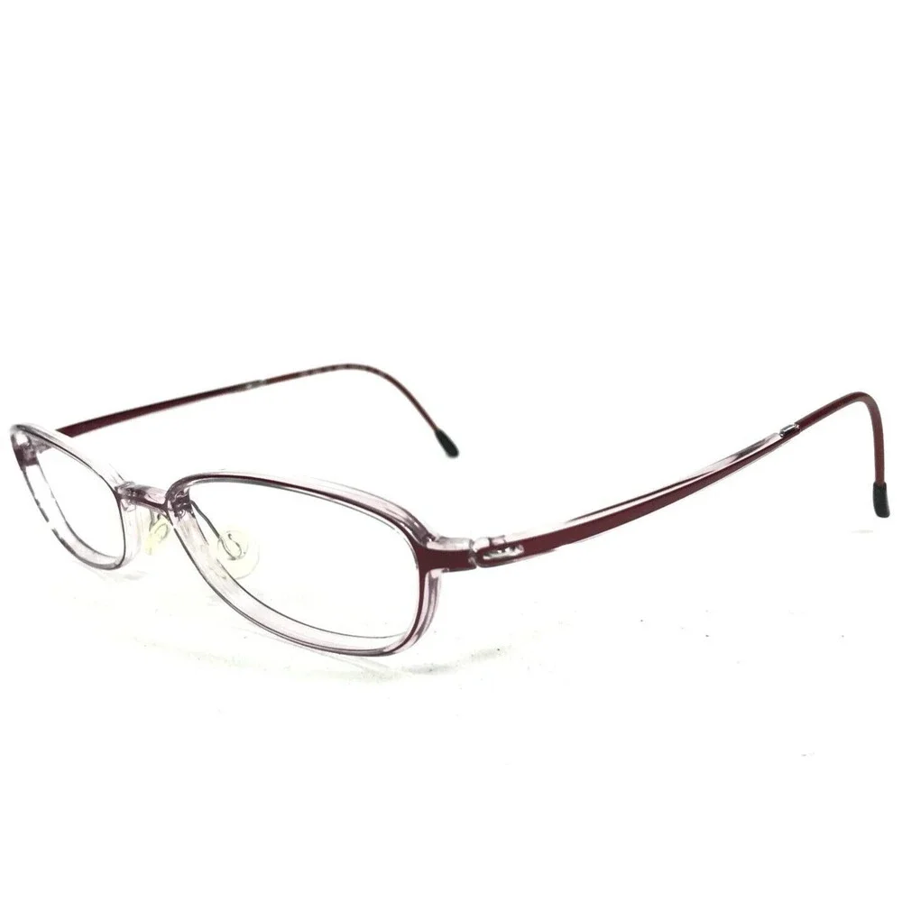 Silhouette Eyeglasses Frames SPX 1990 10 6065 Clear Muted Purple 51-18-135